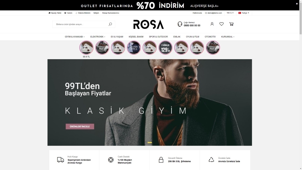 E-Ticaret Teması V2